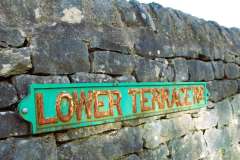 Derbyshire cottages roadsign